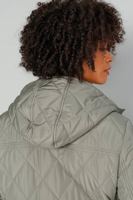 Steppmantel, Kapuze, Langarm