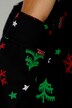 Onesie van sweatstof, kerstmotief, capuchon, rits, lange mouwen