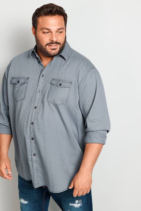 Boston Park Hemd, Langarm, Bauchfit, bis 80/82