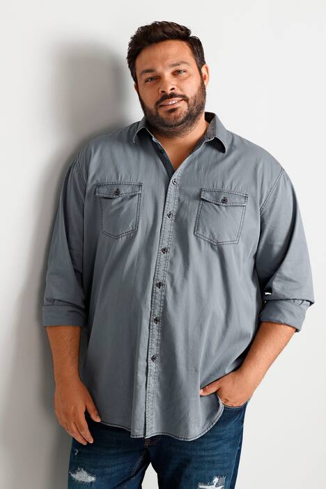 Boston Park Hemd, Langarm, Bauchfit, bis 80/82