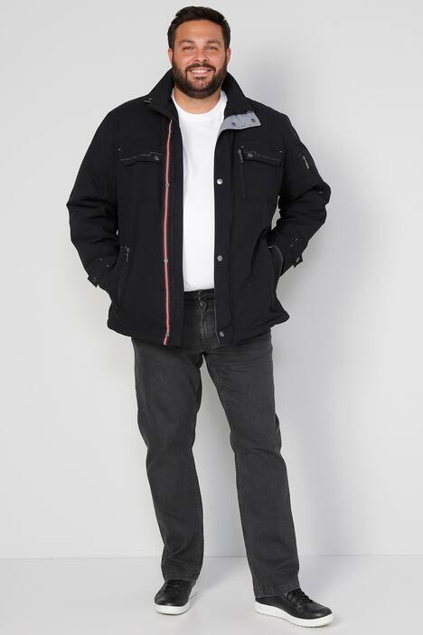 Boston Park jasje, buik-fit, opstaande kraag, veel zakken, tot 82