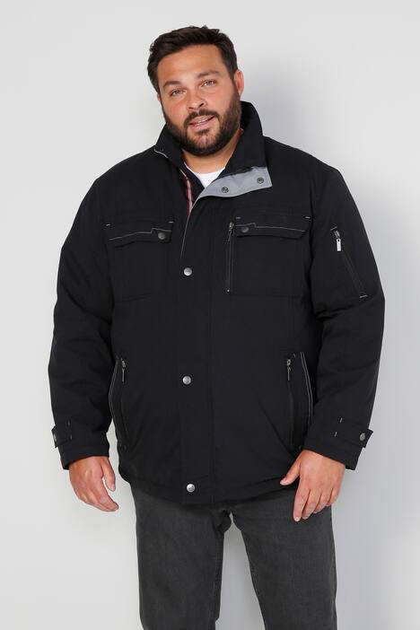 Boston Park jasje, buik-fit, opstaande kraag, veel zakken, tot 82