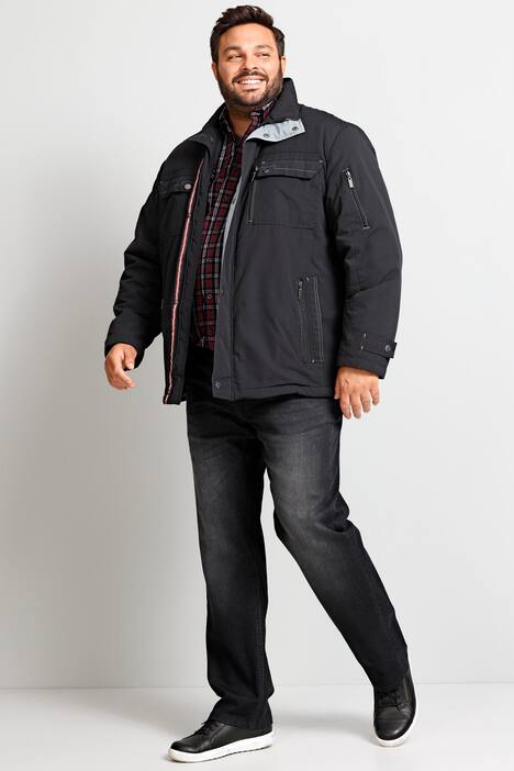 Boston Park jasje, buik-fit, opstaande kraag, veel zakken, tot 82