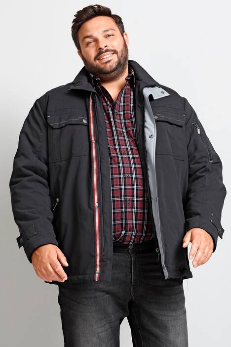 Boston Park jasje, buik-fit, opstaande kraag, veel zakken, tot 82