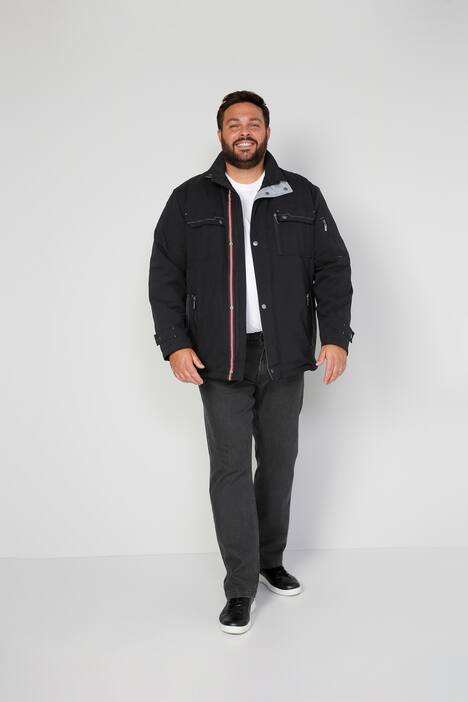 Boston Park jasje, buik-fit, opstaande kraag, veel zakken, tot 82