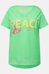 T-Shirt, PEACE Druck, Rundhals, Halbarm