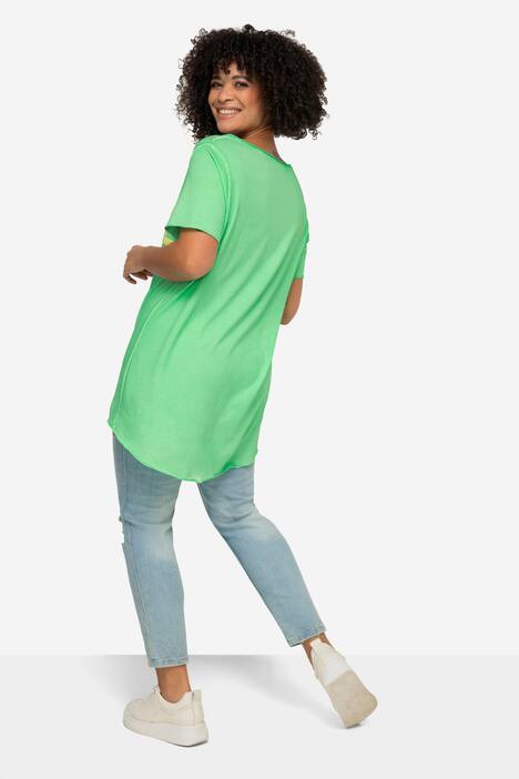 T-Shirt, PEACE Druck, Rundhals, Halbarm