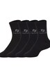 Socken, 4er-Pack, Glitzer-Schriftzug
