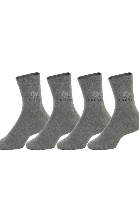 Socken, 4er-Pack, Glitzer-Schriftzug