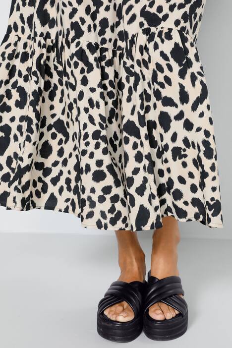 Jurk met trendy dierenprint