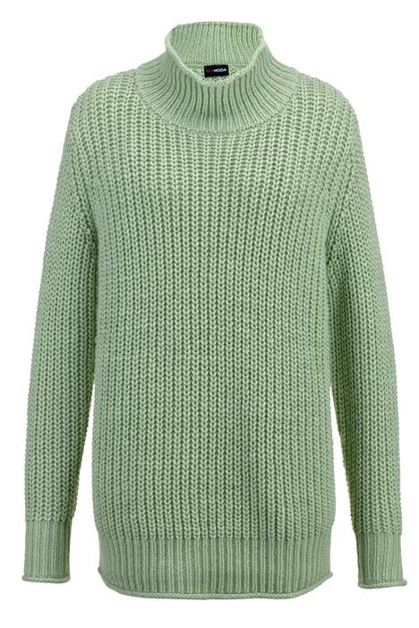 Pullover, Grobstrick, Stehkragen
