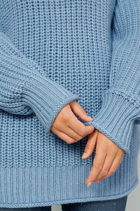 Pullover, Grobstrick, Stehkragen