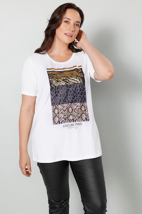 Shirt met geplaatste print