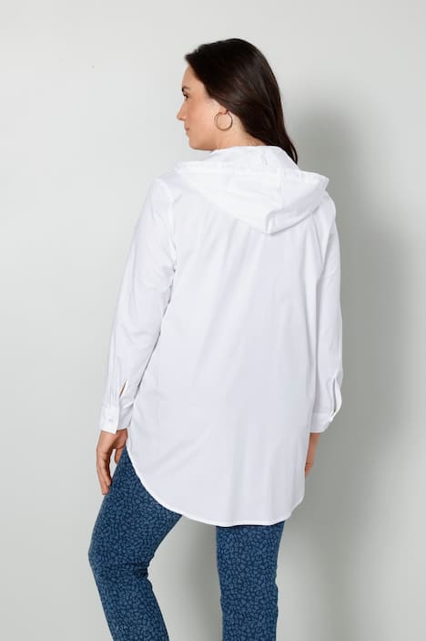 Bluse, Kapuze, Langarm