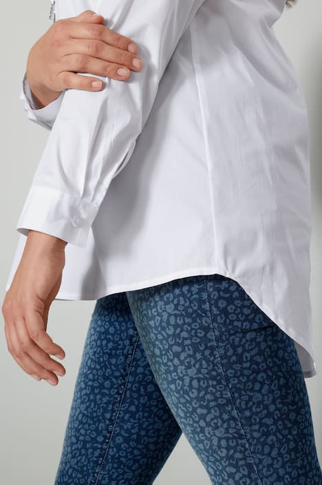 Bluse, Kapuze, Langarm