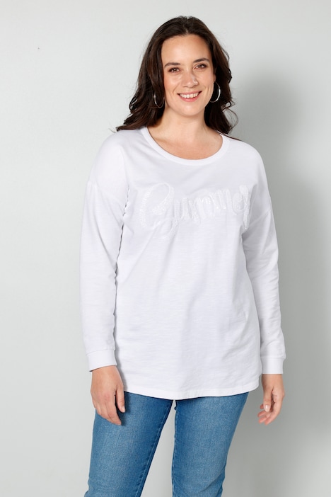 Sweatshirt, Pailletten, Langarm