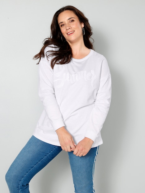 Sweatshirt, Pailletten, Langarm