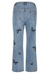7/8-Jeans, Straight Fit, Schmetterlinge, 5-Pocket