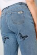 7/8-Jeans, Straight Fit, Schmetterlinge, 5-Pocket