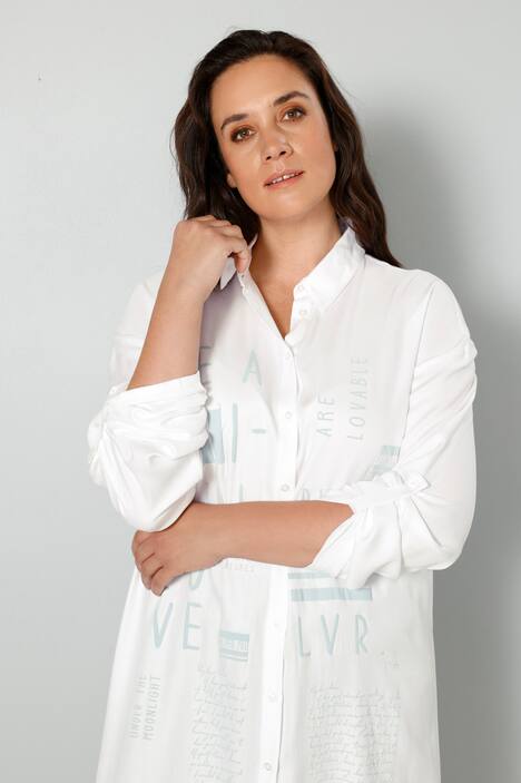 Longbluse, Hemdkragen, Langarm