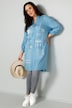 Lange blouse met geplaatste print