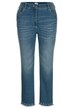 7/8-Jeans, Slim Fit, Fransensaum mit Zierperlen, 5-Pocket