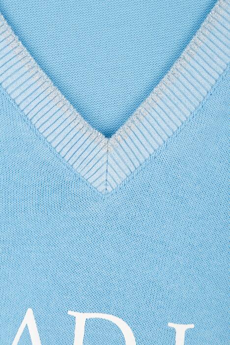 Trui, glitter statement, 3/4 mouwen