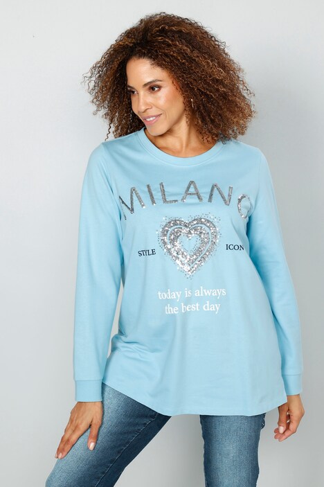 Sweatshirt in zuiver katoen