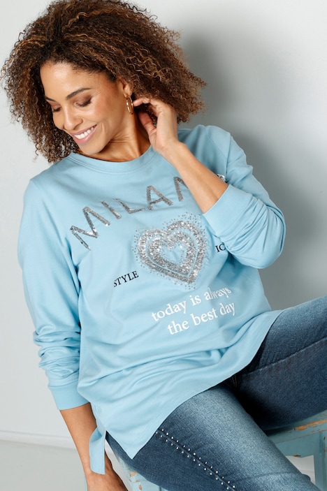 Sweatshirt in zuiver katoen