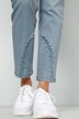 7/8-Jeans, Slim Fit, Saum mit Glitzersteinchen, 5-Pocket
