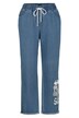 Jeans-Joggpants, Saumdruck, Elastikbund