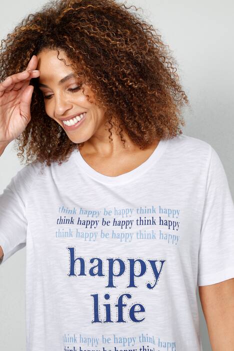 T-Shirt, HAPPY LIFE, Halbarm