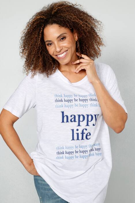 T-Shirt, HAPPY LIFE, Halbarm