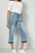 3/4-Jeans, Slim Fit, Stickereien, 5-Pocket