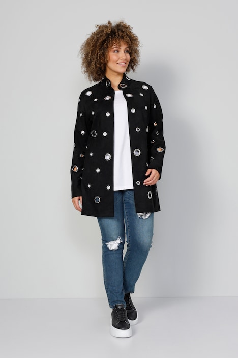 Blazer, Zier-Ösen, Stehkragen, Langarm