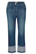 3/4-Jeans, Slim Fit, Saumstickerei, 5-Pocket