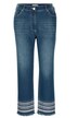 3/4-Jeans, Slim Fit, Saumstickerei, 5-Pocket