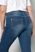 3/4-Jeans, Slim Fit, Saumstickerei, 5-Pocket