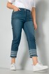 3/4-Jeans, Slim Fit, Saumstickerei, 5-Pocket