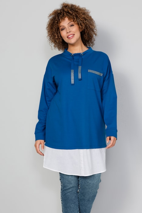 2-in-1 sweatshirt in lang model