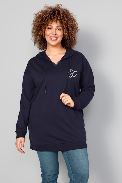 Hoodie, Kapuzensweater, Rückenprint, Langarm