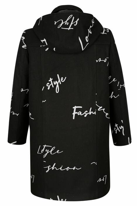Jacke, Schriftdruck, Kapuze, Langarm