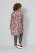 Longbluse, Alloverdruck, Chiffon mit Glanzstreifen