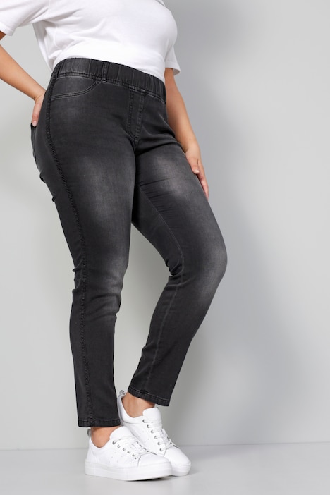 Jeggings, Tight Fit, Zierstreifen, Elastikbund