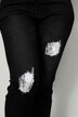 Jeans, Slim Fit, destroyed mit Pailletten, 5-Pocket