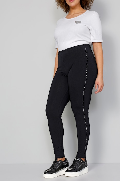 Leggings, Tight Fit, Ziersteinchen, Elastikbund