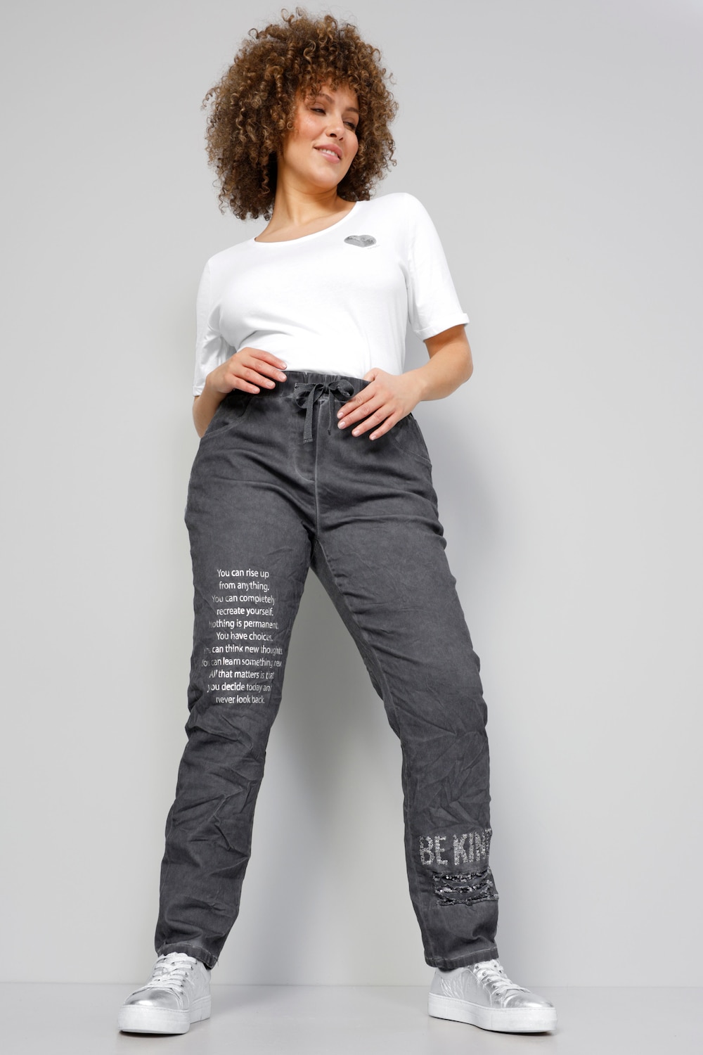 Joggpants, Bein-Print, Elastikbund