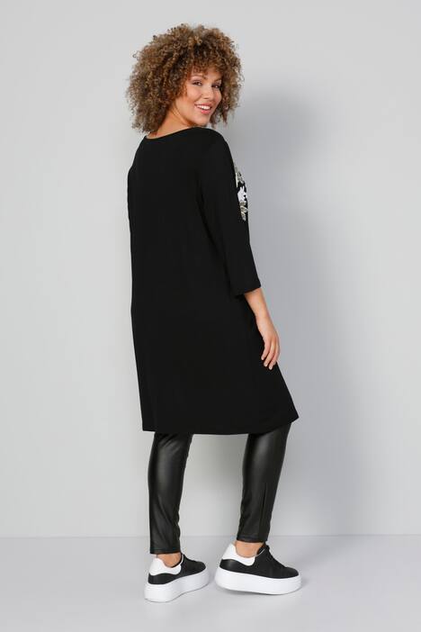 Longshirt, großer Druck, 3/4-Ärmel