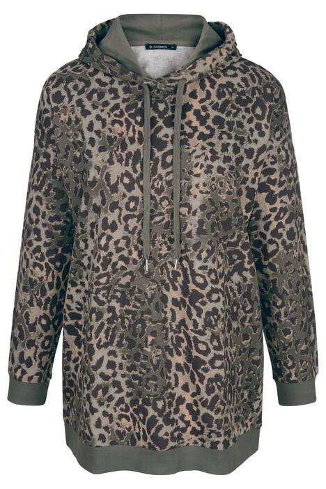 Hoodie, Kapuzensweater, Animal-Print
