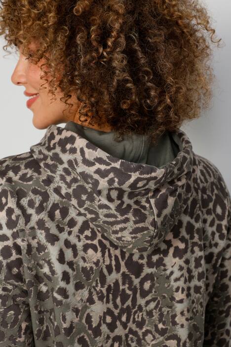 Hoodie, Kapuzensweater, Animal-Print